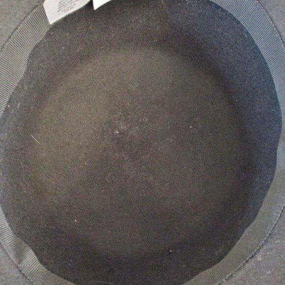 Betmar Women's 100% Wool Cloche Hat, Black, Double Ring Detail On Hat Band, OS - Picture 9 of 12